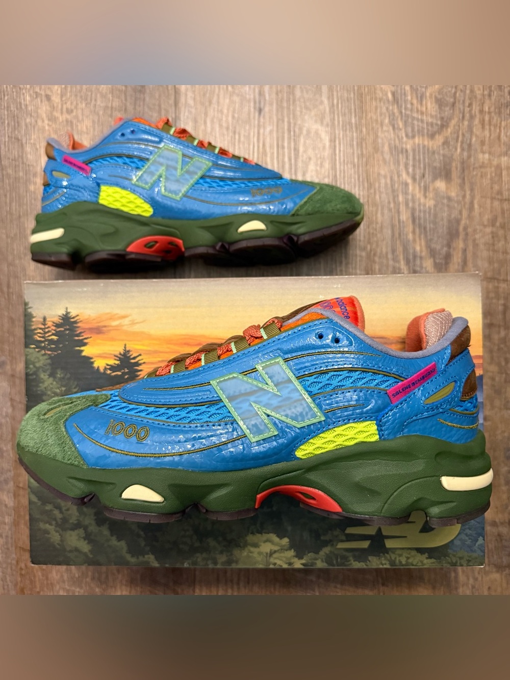 Salehe Bembury x New Balance 1000 Fog Be The Cloud Blue Multicolor